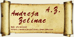 Andreja Zelinac vizit kartica